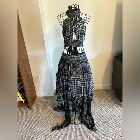 Dolls Kill Kurt Midi Skirt & Kurt Wrap Top Top Size 12(L), Skirt Size 10(M) - Picture 14 of 16